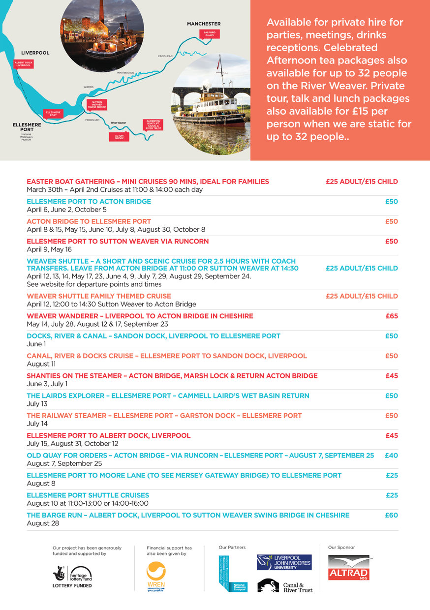 2018  Cruise Timetable is launched